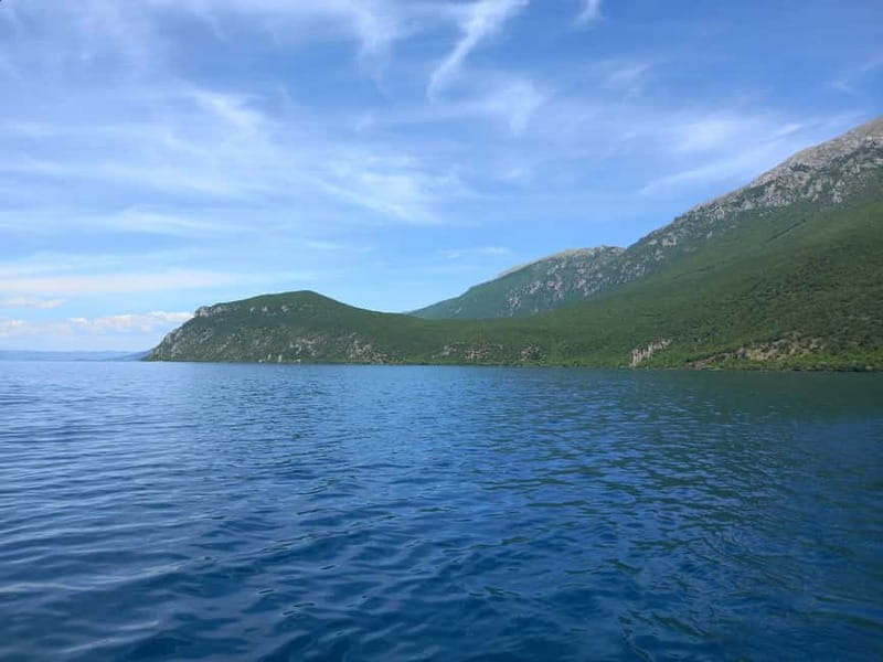 Ohrid: East Coast and St. Naum Monastery Full-Day Boat Tour - Peshtani and Trpejca show the lake’s village side