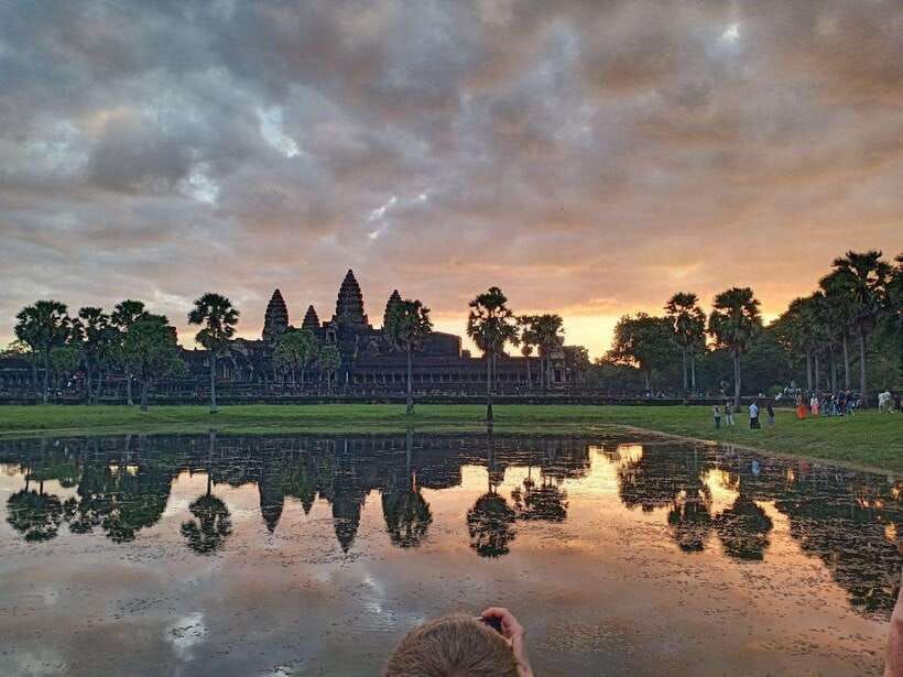 One Day Angkor Wat Trip with Sunrise - Angkor Thom enters through the Southern Gate