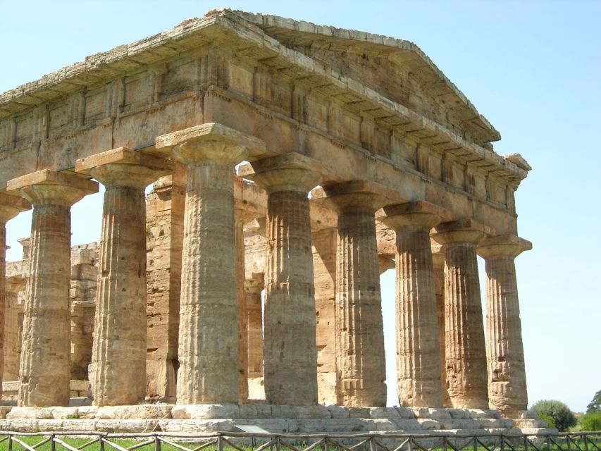 Paestum: Temples and Museum Tour with Archaeologist Guide - Walking through Paestum’s three Doric temples