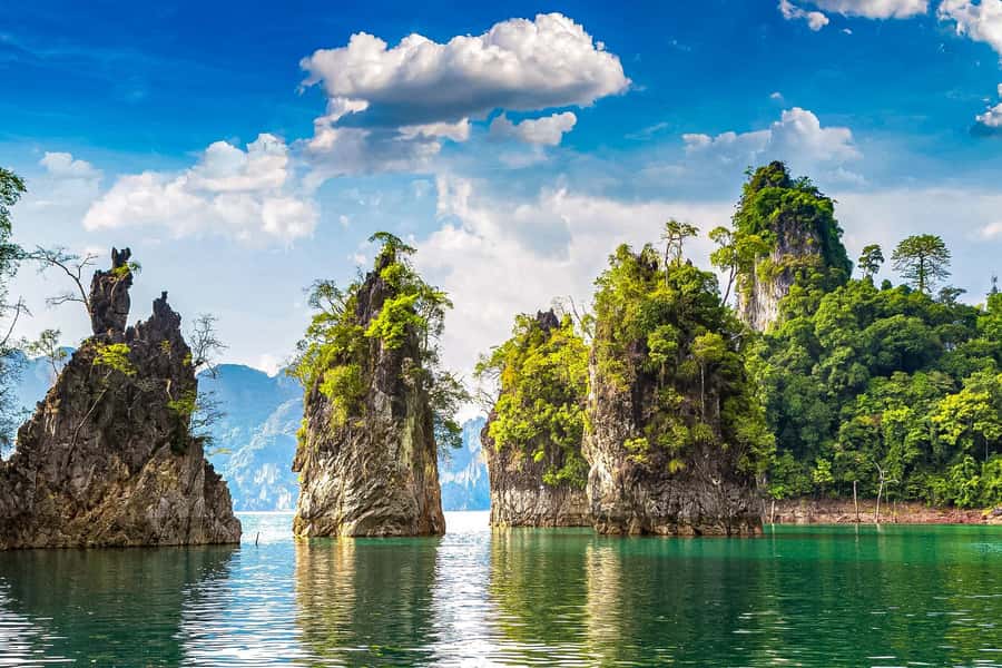 Phuket:Cheow Lan Lake & Kho-Sok,Bamboo Rafting,Monkey Temple - Why Cheow Lan Lake makes this a big day from Phuket
