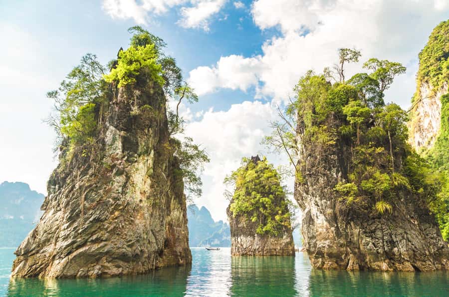 Phuket:Cheow Lan Lake & Kho-Sok,Bamboo Rafting,Monkey Temple - Bamboo rafting on the Klong Sok River