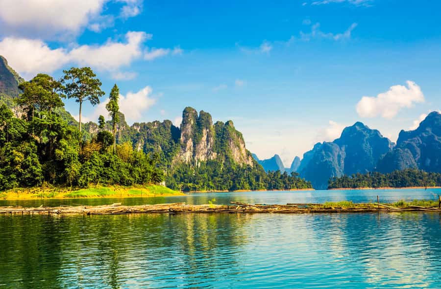 Phuket:Cheow Lan Lake & Kho-Sok,Bamboo Rafting,Monkey Temple - Wat Suwan Khuha and the monkey cave