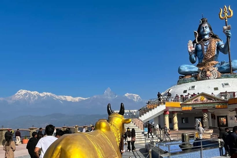 Pokhara: 1-Day World Peace Pagoda and Lord Shiva Statue Trek - Walking on to Pumdikot Shiva Statue