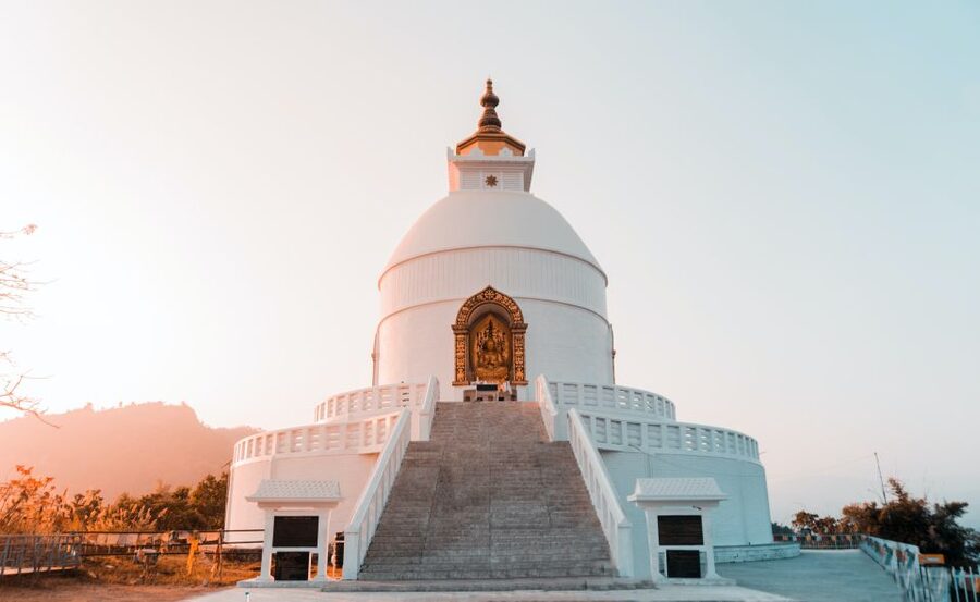 Pokhara: Golden Hour at Peace Pagoda - Himalayan Sunset Tour - From your Pokhara hotel to the hilltop pagoda