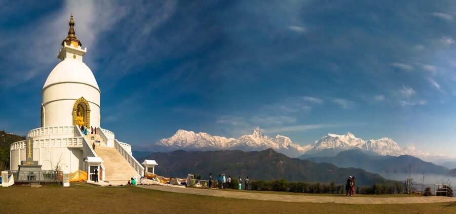 Pokhara: Pagoda, Waterfall & Cave – Private Short Trip - World Peace Pagoda: the strongest stop