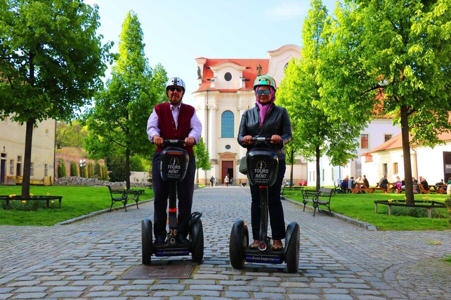 Prague: Castle and Monastery Segway Tour - John Lennon Wall and the final return