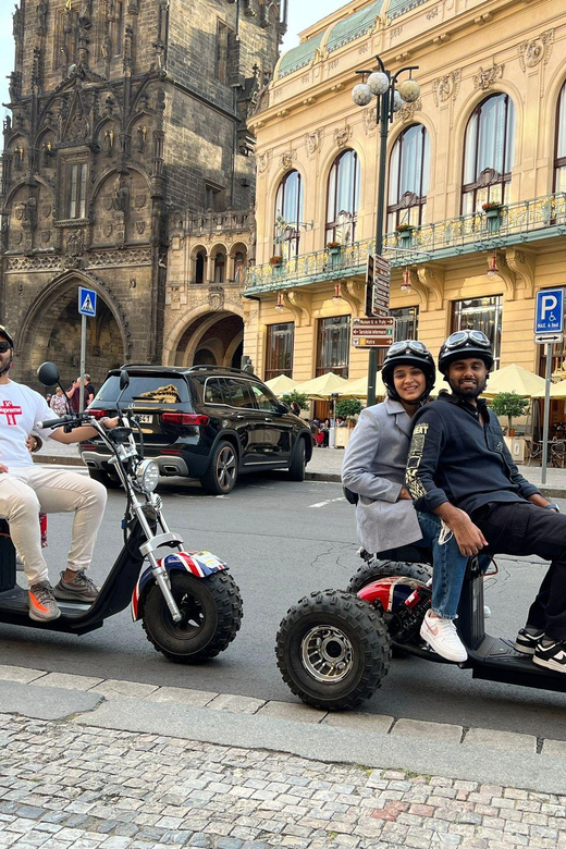 Prague Monastery & Panoramic Viewpoint Electric Trike Tour - Starting in central Prague with a short driving lesson