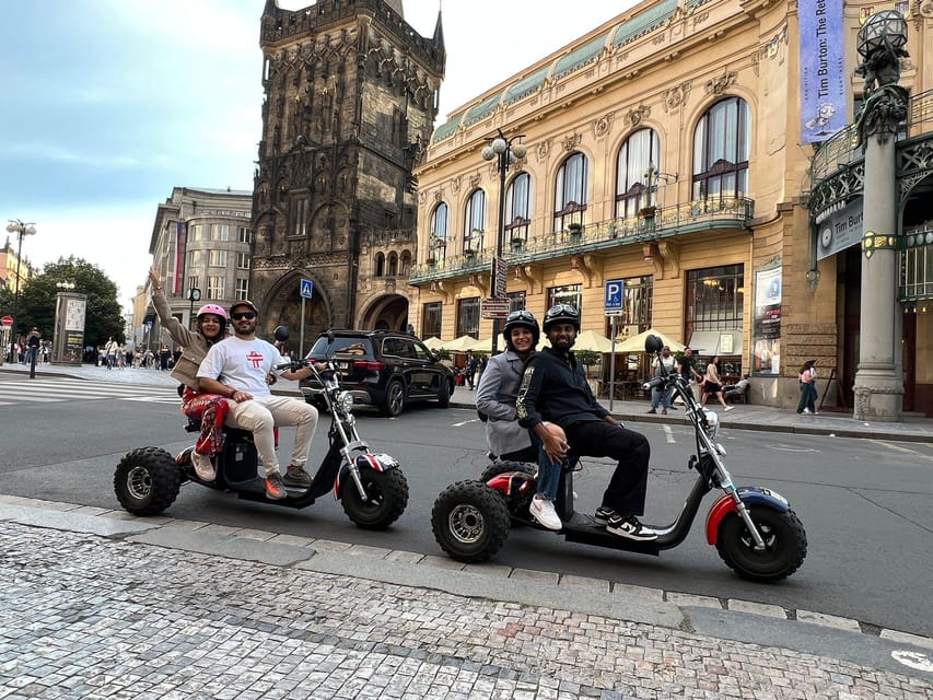 Prague Monastery & Panoramic Viewpoint Electric Trike Tour - Letna Park and the Prague Giant Metronome