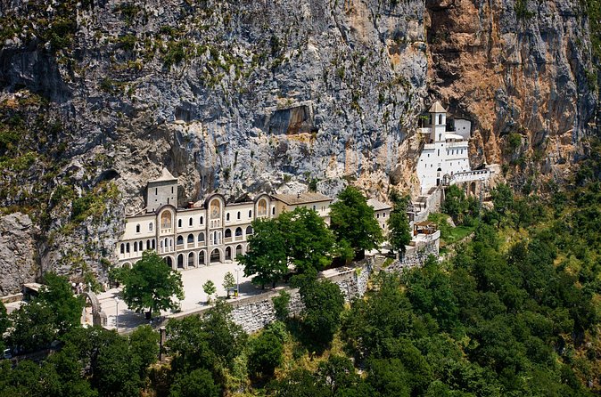 Private Half-Day Ostrog Monastery tour - Arriving at the cliffside monastery