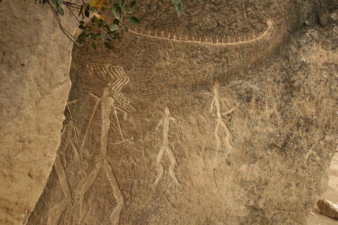 Qobustan rock arts, Mud Volcanoes, Fire temple Ateshgah, Yanardag - Yanar Dag, a hillside flame that still burns