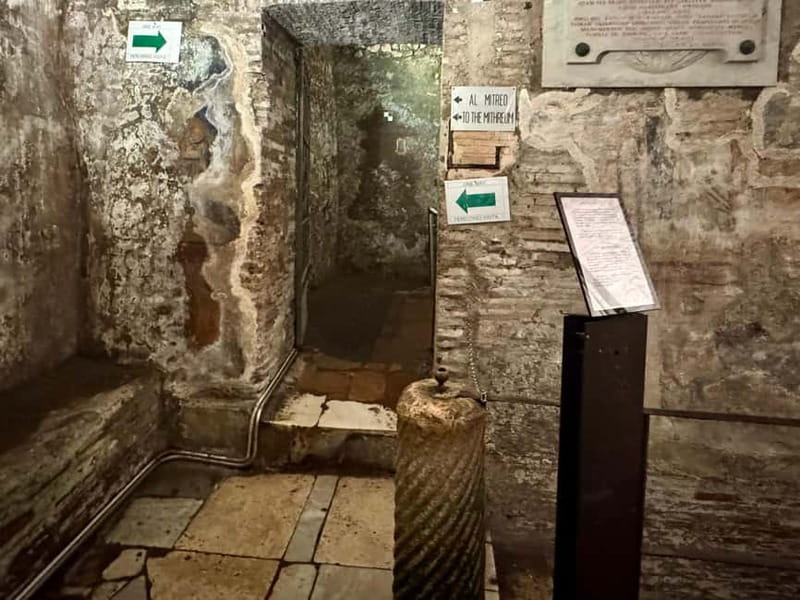 Rome underground hidden temples, ruins, and secret basilicas - The Roman house and Mithraeum below San Clemente
