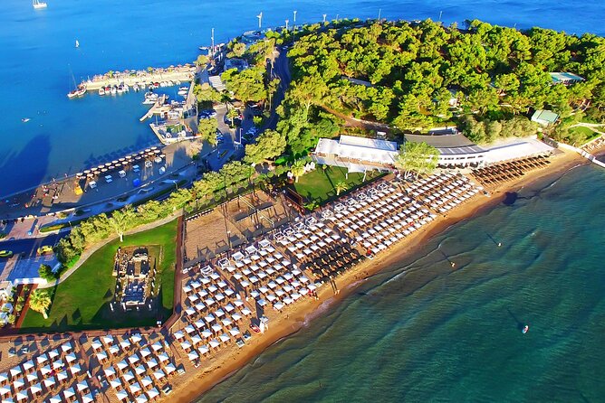Sunset & swimming at Cape Sounio, Poseidon temple - The Athens Riviera drive