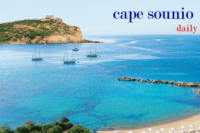Sunset & swimming at Cape Sounio, Poseidon temple - Who will enjoy this afternoon most