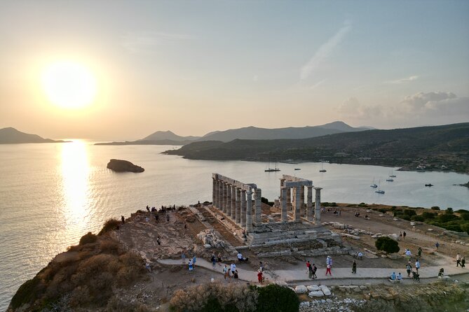 Sunset - Temple of Poseidon Half Day Private Tour - The sunset payoff at Cape Sounion