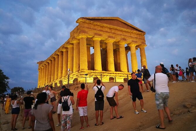 Sunset visit Valley of the Temples Agrigento - The Temple of Concordia at golden hour