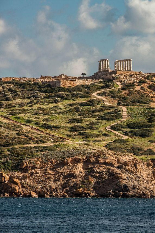 Temple of Poseidon - Leaving Athens for the Riviera