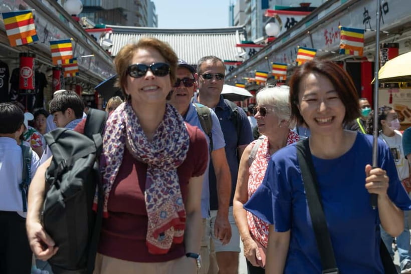 Tokyo: Asakusa Walking Tour with Sensoji Temple Visit - Nakamise Street: souvenirs, snacks, and old Tokyo commerce