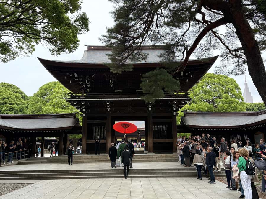 Tokyo: Visit 5 Shrines & Collect Goshuin on Private Tour - Hie Shrine: red torii and practical blessings