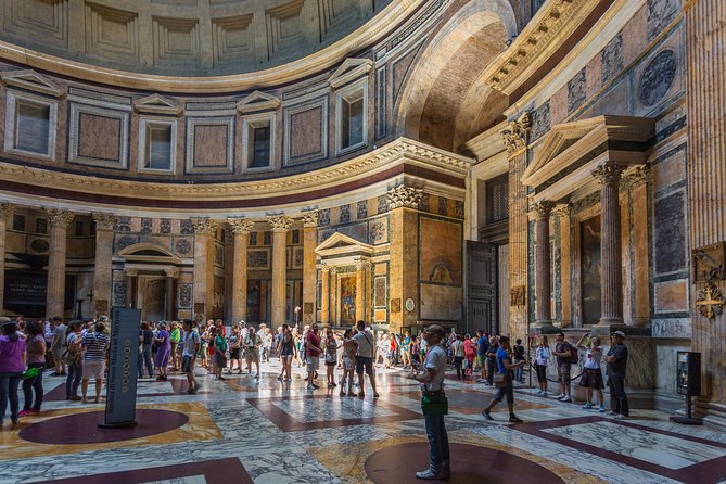 Walking Guided Tour and Rome's Iconic Temple Pantheon Entrance - Timing, clothing, and communication tips