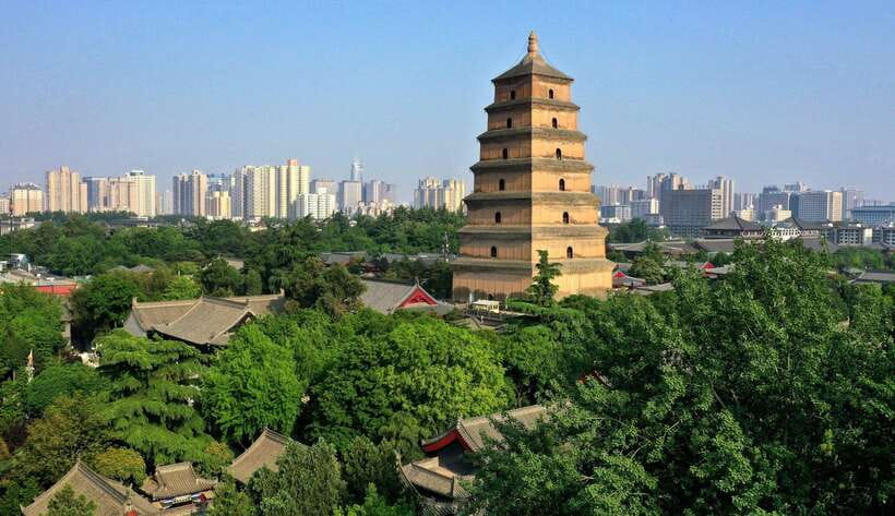 Xi'an: Daci'en Temple(Great Wild Goose Pagoda) E-ticket - Entering Daci’en Temple and its quiet gardens